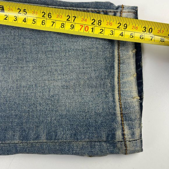 BooHooMan Stretch Skinny Jeans Men’s 38X29.5 Blue Vintage Wash NWT Button Fly - Picture 15 of 15